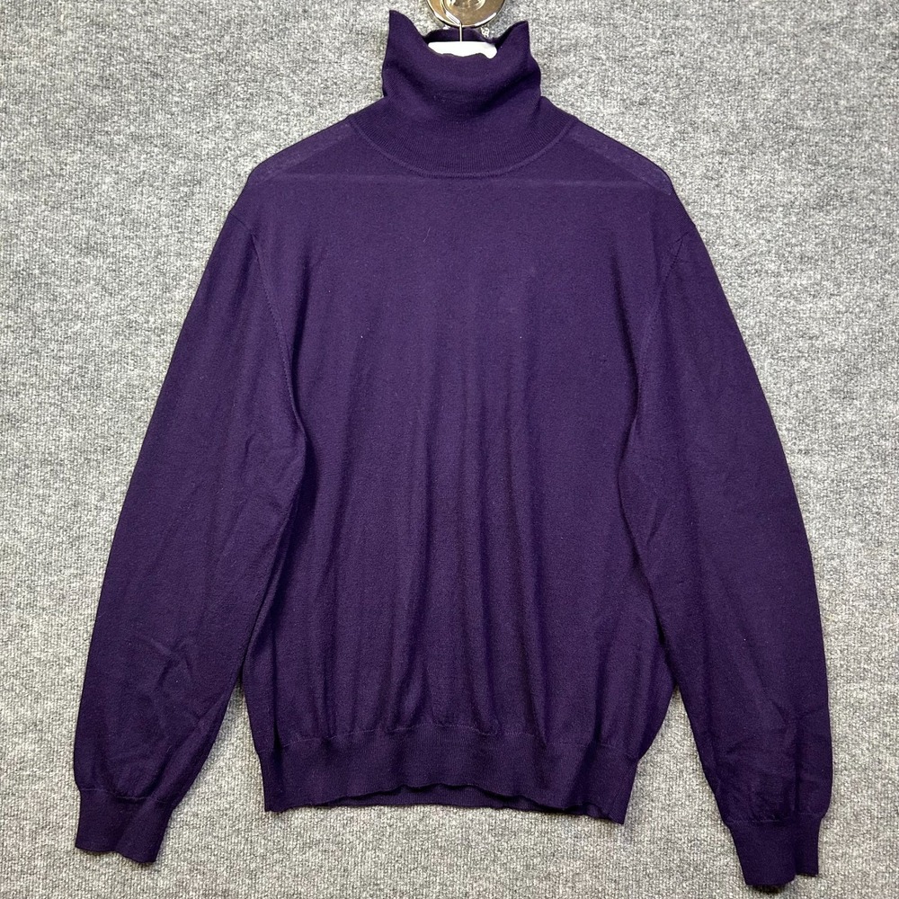 Ralph Lauren Purple Label Turtleneck Sweater Men's Cashmere Italian Made - XL